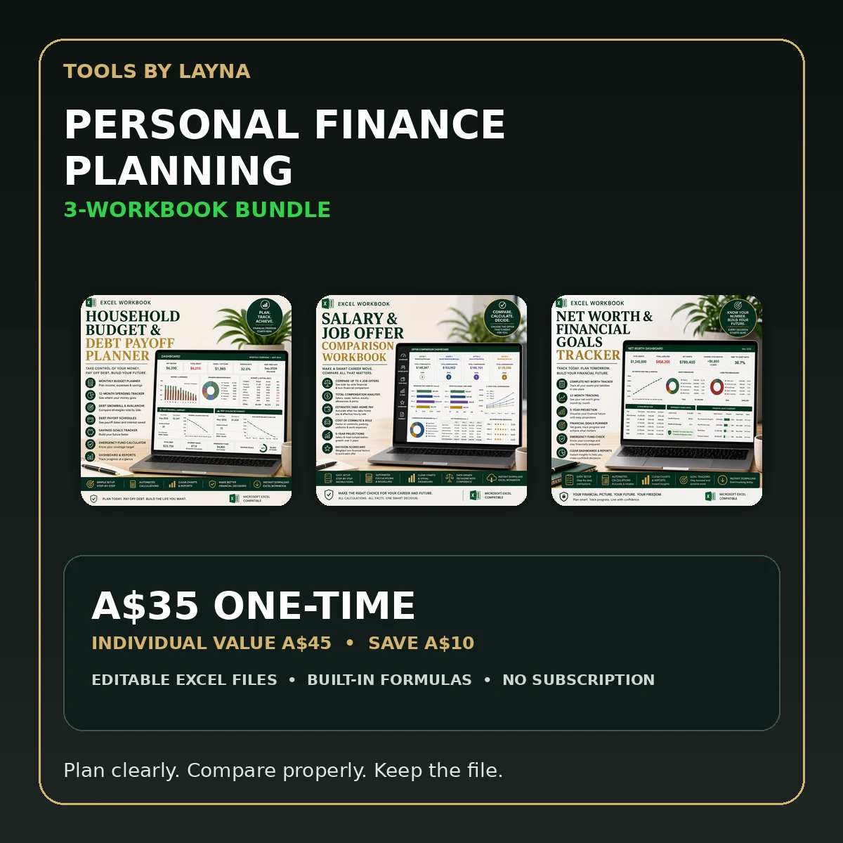 Personal Finance Planning Bundle cover